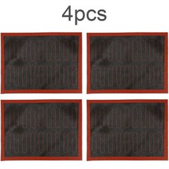 4 Pieces Silicone Hollow Baking Mats Nonstick Baking Tray Mat for Home Bakers
