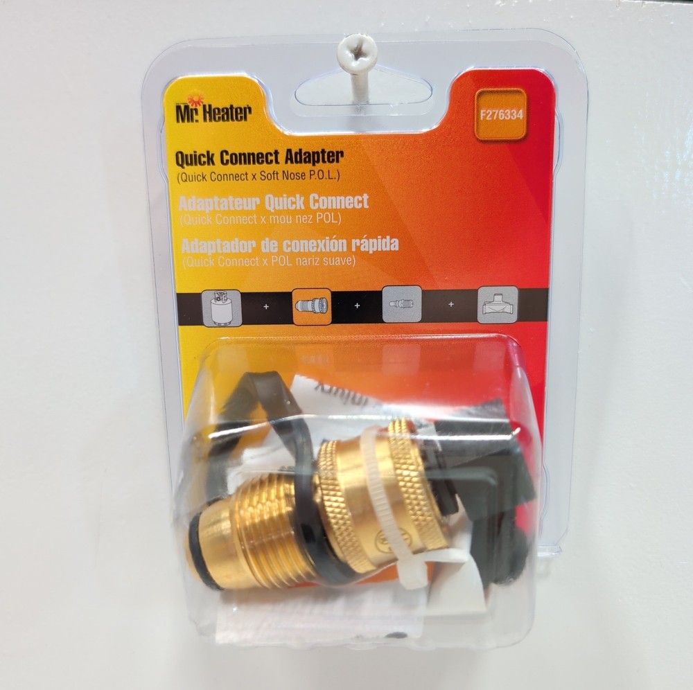 Mr Heater F276334 Propane Gas Grill Quick Connect Adapter LP Gas Connector New
