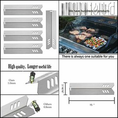 15″ Gas BBQ Heat Plate Shield/Tent for Uniflame,Backyard Grill Replacement Parts