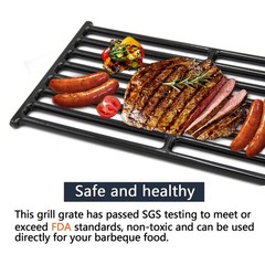 Porcelain Cast Iron Cooking Grates 6 3/8″ x 17 3/8″ for Broil King 440, 320