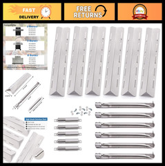 6 Burner Gas Grill Replacement Parts – Stainless Steel Burner Tubes & Heat Plate