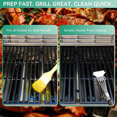Spirit 300 7638 7639 17.5″ Grill Grates Replacement for Weber Spirit I & II 300