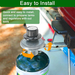Propane Control Valve Gas Grill Regulator 1″-20 Female Inlet Orifice Outlet
