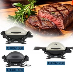 Grill Catch Pan and Drip Tray Set for Q Series – Compatible with Weber Q100