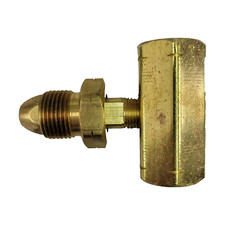 MEC ME1702B F. POL x M. Hard Nose POL (1-1/8″ Nut) Brass Tee Block Manifold