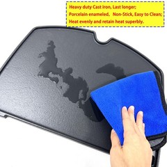 6559 Cast Iron Cooking Griddle Replacement for Weber Q200 Q220 Q240 Q260 Q2000