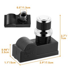 2 Male Outlets Universal Spark Generator AA Battery Tact Push Button Switch E…