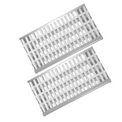 Clivimi 18 5/8 X 9 7/8 Stainless Steel Grill Heat Plates Shield Flame Tamer