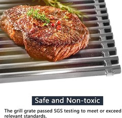 17.4in Porcelain Steel Grill Grates for Genesis Spirit Gas Grills 3PCS