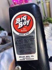 Vintage Big Boy Hood Style F ROTISSERIE Motor 3 AMPS 60 CYCLE 120V Model 2-753