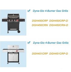 SafBbcue DGH450CRP Cooking Grates and Heat Plate for Dyna Glo Grill Replaceme…