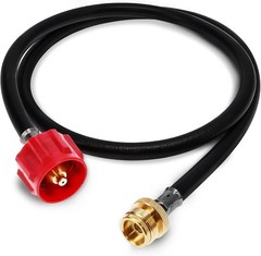 Metal 4ft Propane Hose Adapter – Efficiently Convert 1 to 20lb Propane Tanks