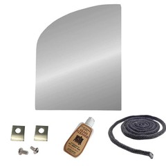 Jotul Wood Stove Left Side Glass Kit (9-1/2″ x 11-9/16″): 128419-AMP