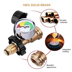 100 lb Propane Tank Adapter, Universal Fit Pol to Qcc1 Adapter…