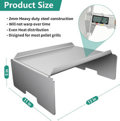Grill Heat Deflector BCA012 Baffle Diffuser for Pit Boss Traeger Austin XL/Pro