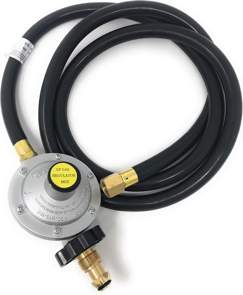 6′ LP Propane Gas Regulator Hose Assembly 3/8″ Flare x 3/8″ Male NPT