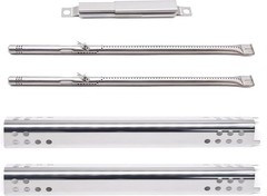 Heavy Duty Stainless Steel Burner & Heat Plate Kit for Charbroil 2 Burner Grills