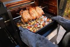 Gravity Series Rotisserie Kit – Stainless Steel Attachment for Charcoal Grill