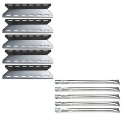 5 Stainless Steel Burner + Porcelain Steel Heat Plate for Charmglow 720-0234Nex