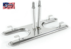 Universal H-Type Dual Control Bar Burner Replacement for Char-Broil, Thermos, Ar