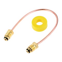 15Inch POL x POL Copper Propane Gas Pigtail for Bulk Propane Tank to Regulator