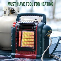Stainless Steel Braided Propane Hose 1 Lb to 20 Lb Adapter 5 Ft.