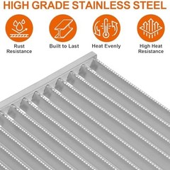Grill Grates and Emitter Plates for Charbroil Commercial TRU-Infrared 3 Burner 4