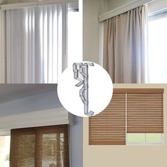 Valance Clips 10pcs 2.5″ Clear Hidden Retainer Holders for Horizontal Blinds New