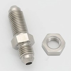 Stainless Steel -4 AN Male Flare Bulkhead Union Brake Hose Fitting 4AN Straight