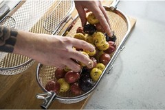 Napoleon Rotisserie Grill Basket Stainless Steel Fits Standard Spit Rods Wings