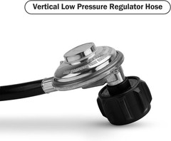 4FT QCC1 Vertical Low Pressure Propane Hose and Regulator for LP Gas Grill, Heat