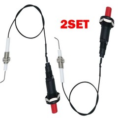 2 Set 11.8″ Long Propane Push Button Piezo Igniter Kits Gas Grill/Range/Heater