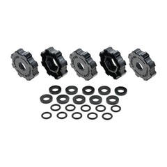 10x Propane Natural Gasket O-Ring w 5x Gas Tank Cylinder Connector Hand Wheel
