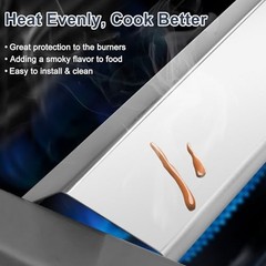 Grill Heat Plate Shields Replacement Parts for Silvery Heat Shield-4 Burner