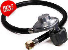 2Ft Propane Regulator Hose QCC1 Grill Heater Fire Pit 3/8in Female Flare – US