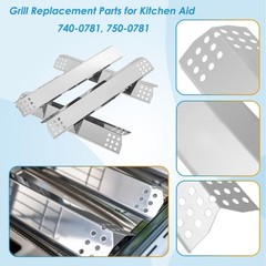 BBQration 740-0781 Grill Parts for 18 7/8″ x 8 3/4″(740-0781), silver