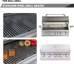 Oklagarden 57568 57569 Grates Replacement for Bull Grill Replacement Parts 5 Bur