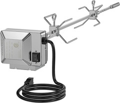 Stainless Steel Grill Rotisserie Kit for Weber Genesis II and Genesis II LX