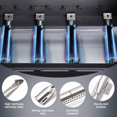 Adjustable 24”-30” Grease Tray, Grill Replacement Parts for Nexgrill 4 Burner.