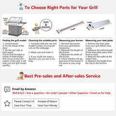 Grill Replacement Heat Plates Tube Burners for Kenmore 146.23678310,146.23679310