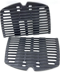 DC140 Cast Iron Grates for Weber Q100 Q1000 Q1200 Q1400 7644 Baby Q Grill 2 Pack