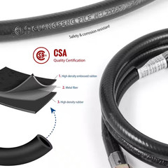 Outermust 5 PSI Propane Hose with Regulator QCC1 Type 4 Ft. Propane Tank Hose