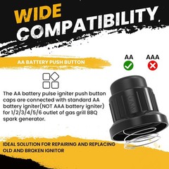 Aifeier ET AA Battery Push Button Igniter Cap Replacement | Ignitor Switch