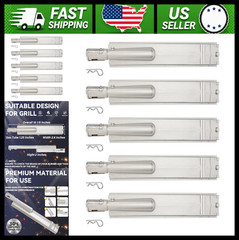 5 Pc Stainless Steel Gas Grill Burner Replacement Set