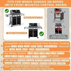 Replacement Parts for Weber Genesis 300 E310 E330 Grill Grates & Flavorizer Bars