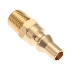 Quick-Connect Fitting Gas Propane Brass Adapter 1/4″ NPT x Full Flow Male Plug