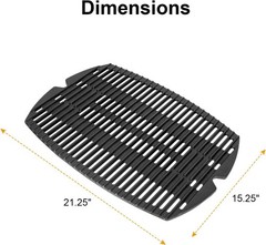 Replacement Cast Iron Cooking Grate For Weber 87583, Q200, Q220 Gas Models