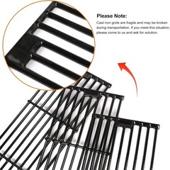 19.75″ Cast Iron Grill Grates for Char-Griller Duo 5050 & King Griller Models