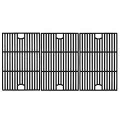 3 PCS 17 Inch Cast Iron Grill Grates Cooking Grid For Nexgrill 6 Burner