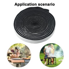 BBQ Oven Lid Gasket Tape 3MM Fire Resistant Sealing Strip for Grill Door